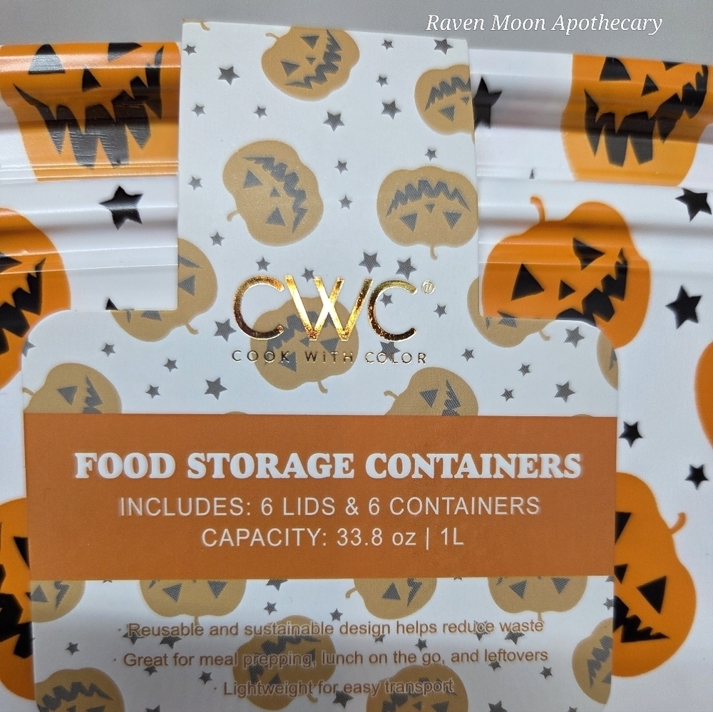 CWC Halloween Pumpkin Food Storage Containers - Picture 3 of 3